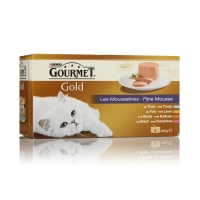 Spar Purina Gourmet - Gold - Mousselines pour chat - Viandes et Poissons - Boitex4