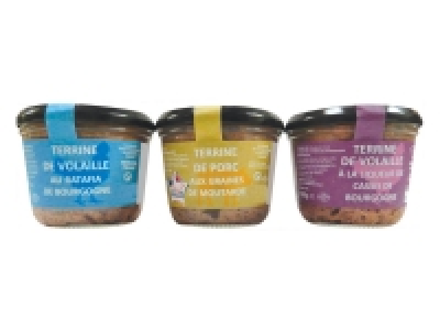 3 terrines bourguignonnes