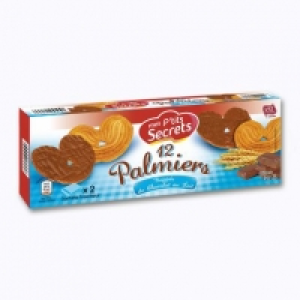 Palmiers nappés de chocolat au lait 0.99 €
