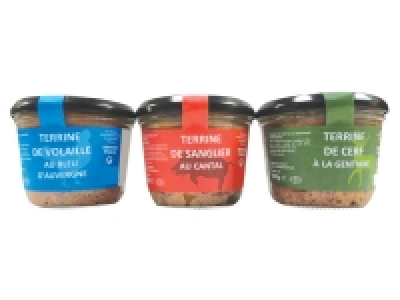 3 terrines auvergnates 2.29&nbsp;&euro;