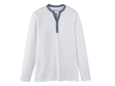 T-shirt à manches longues avec boutonnière homme