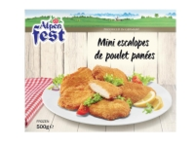 Mini escalopes de poulet panées