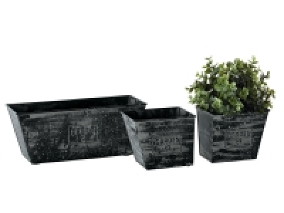 3 pots de fleurs en métal 8.99 €