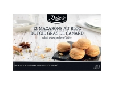 12 macarons au bloc de foie gras de canard 4.49 €
