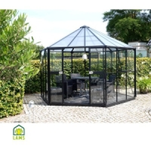 Serre LAMS orangerie sirius 13000 + base - nat + verre trempe