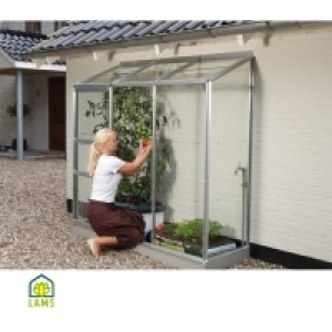 Serre LAMS adossee ida 1300 aluminium anodise + base