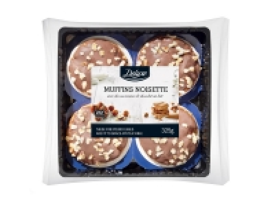 4 muffins chocolat au lait et noisettes