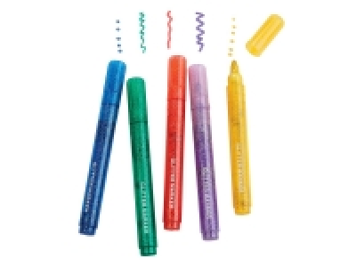 5 stylos &agrave; paillettes