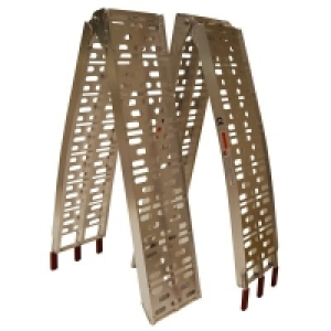 Jeu de 2 rampes en aluminium courbées