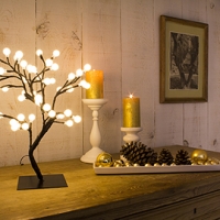 Castorama  Lampe Cerisier métal/PVC noir H. 45 cm 1,87 W