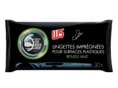 30 lingettes imprégnées pour surfaces plastiques 1.79 €