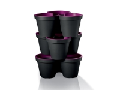 Lidl  3 pots de fleurs empilables