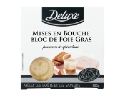 4 mises en bouche au bloc de foie gras pommes- spéculoos
