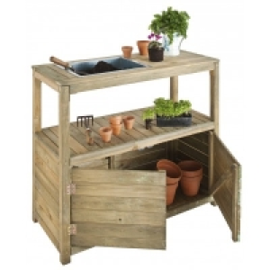 Table de préparation + 2 portes + 1 étagère + 1 bac de préparation 119.90 €
