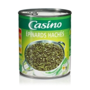 Epinards hachés 795g 1.66 €