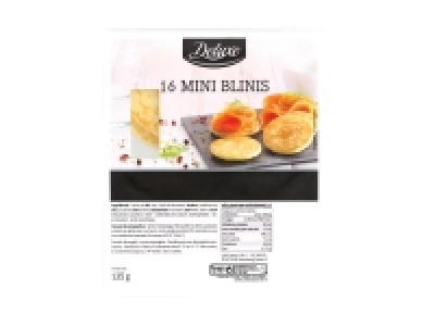 16 mini blinis 0.89 €