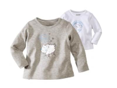2 t-shirts manches longues bébé 3.99 €