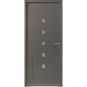 Porte dentrée bois LIGNA ouvrant Gauche