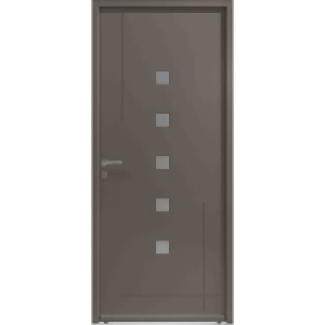 Porte dentrée bois LIGNA ouvrant Droite