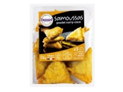 5 samoussas poulet curry-coco