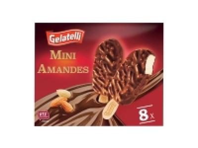 8 mini glaces aux amandes