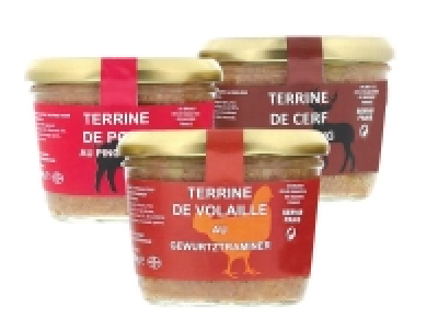 Assortiment de 3 terrines 2.49 €