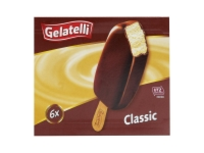 6 glaces à la vanille enrobage chocolat
