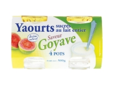 4 yaourts saveur goyave