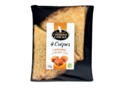 4 crêpes au caramel au beurre salé