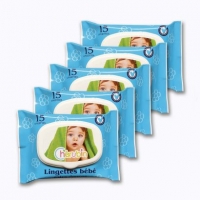 Aldi Cherubin® Lingettes bébé kit voyage x 5