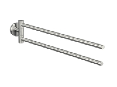 Porte-serviette télescopique ou double en acier inoxydable