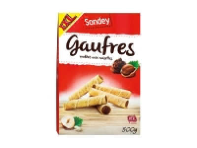 Gaufres roulées aux noisettes