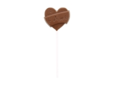 Sucette cur en chocolat