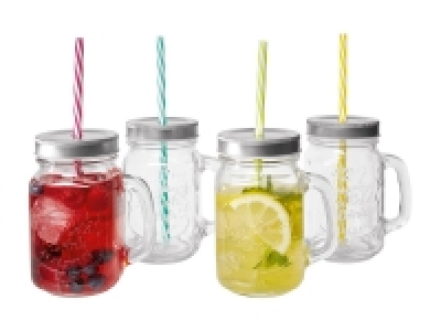4 verres à paille