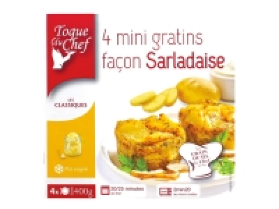4 mini gratins façon sarladaise 2.49 €