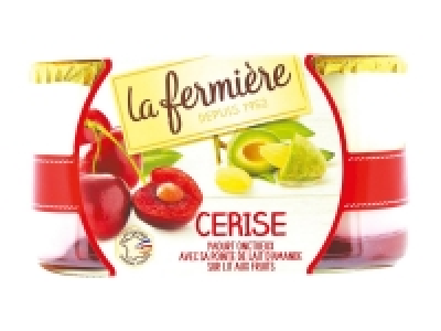 Yaourts brassés framboise-rhubarbe