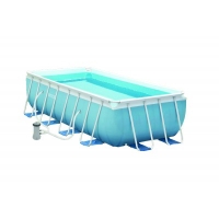 Bricomarche  Kit piscine tubulaire rectangulaire 400x200x100m INTEX