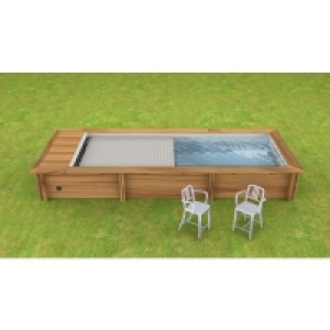 Bricomarche  Piscine urbaine 6.00x2.50x1.33m avec couverture automatique et coffre