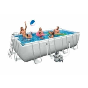 Kit piscine tubulaire 457x274x122cm rect INTEX