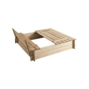 Bac à sable avec bancs