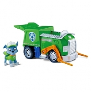 V&eacute;hicule et Figurine - Paw Patrol - Rocky et son camion poubelle