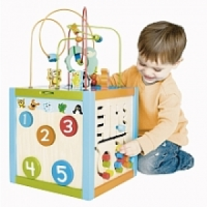 Universe of Imagination - Cube boulier Bois Multi-Activit&eacute;s - Nouveau  54.99&nbsp;&euro;