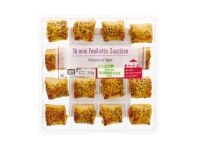 16 mini feuillet&eacute;s saucisse