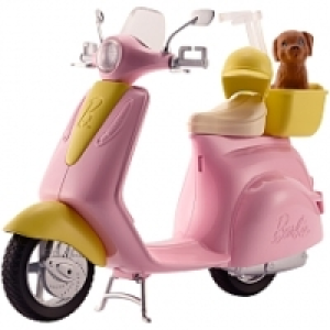 Poup&eacute;e Barbie Scooter et petit chien - DVX56