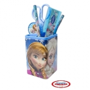 Pot &agrave; crayon garni La Reine des Neiges