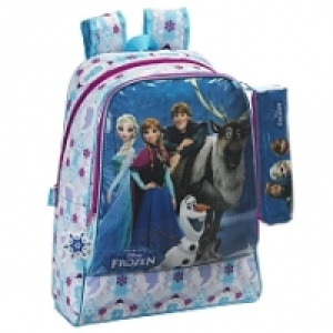 Grand Sac &agrave; Dos adaptable + trousse La Reine des Neiges