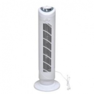 Ventilateur colonne mécanique blanc