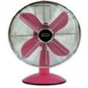 Ventilateur de table 30 cm rouge