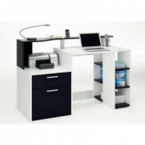 Bureau ORACLE coloris blanc/ noir