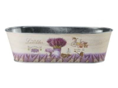 Pot de fleurs en métal imprimé